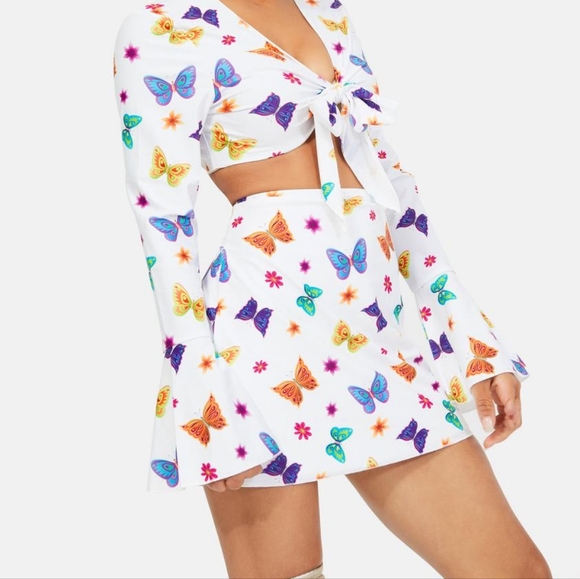 Butterfly high waisted skirt - Picture 4 of 6